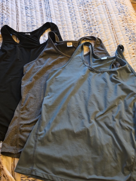 Tops - Women’s Racerback Tank Top - Black, Charcoal, Slate Blue